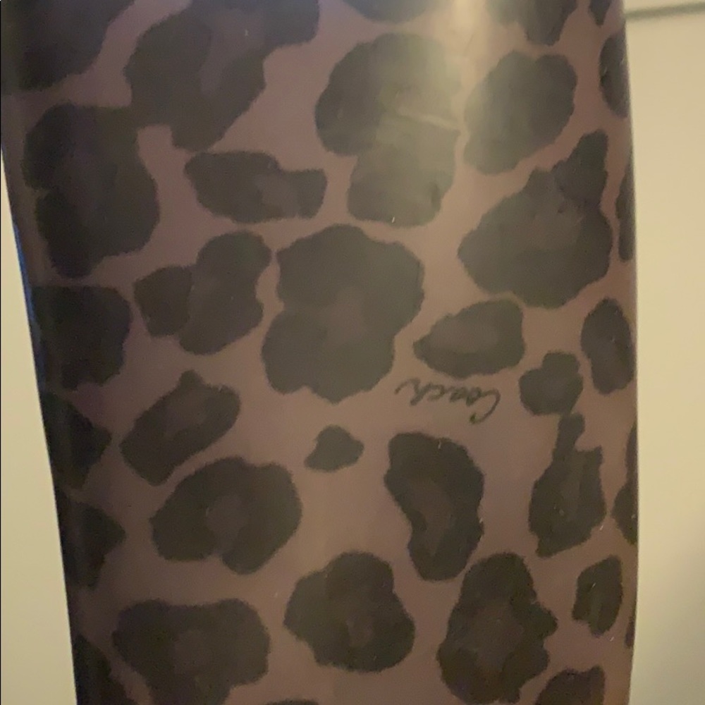Coach rain boots, tall.